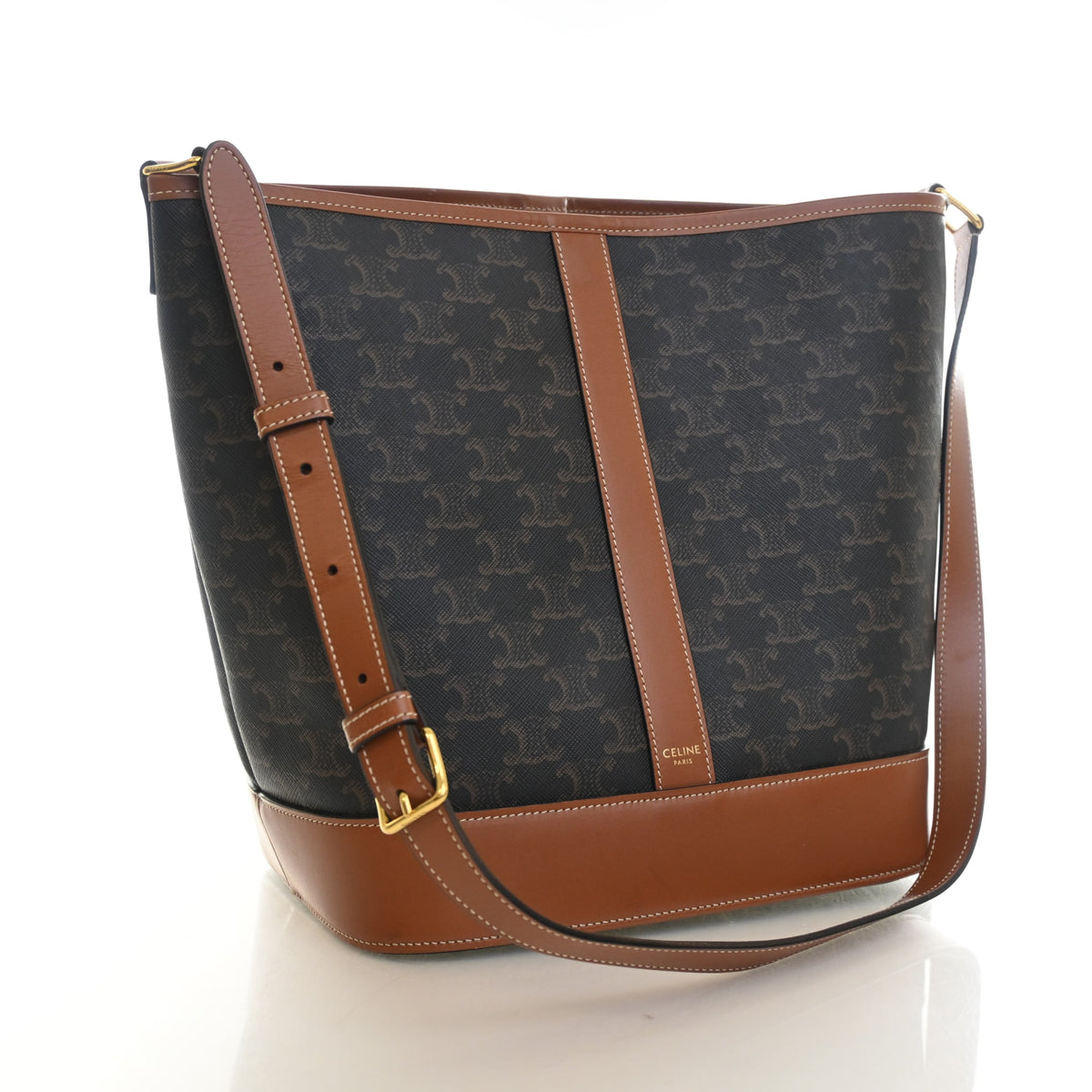 Celine Medium Triomphe Bucket Bag, photo 2 of 14
