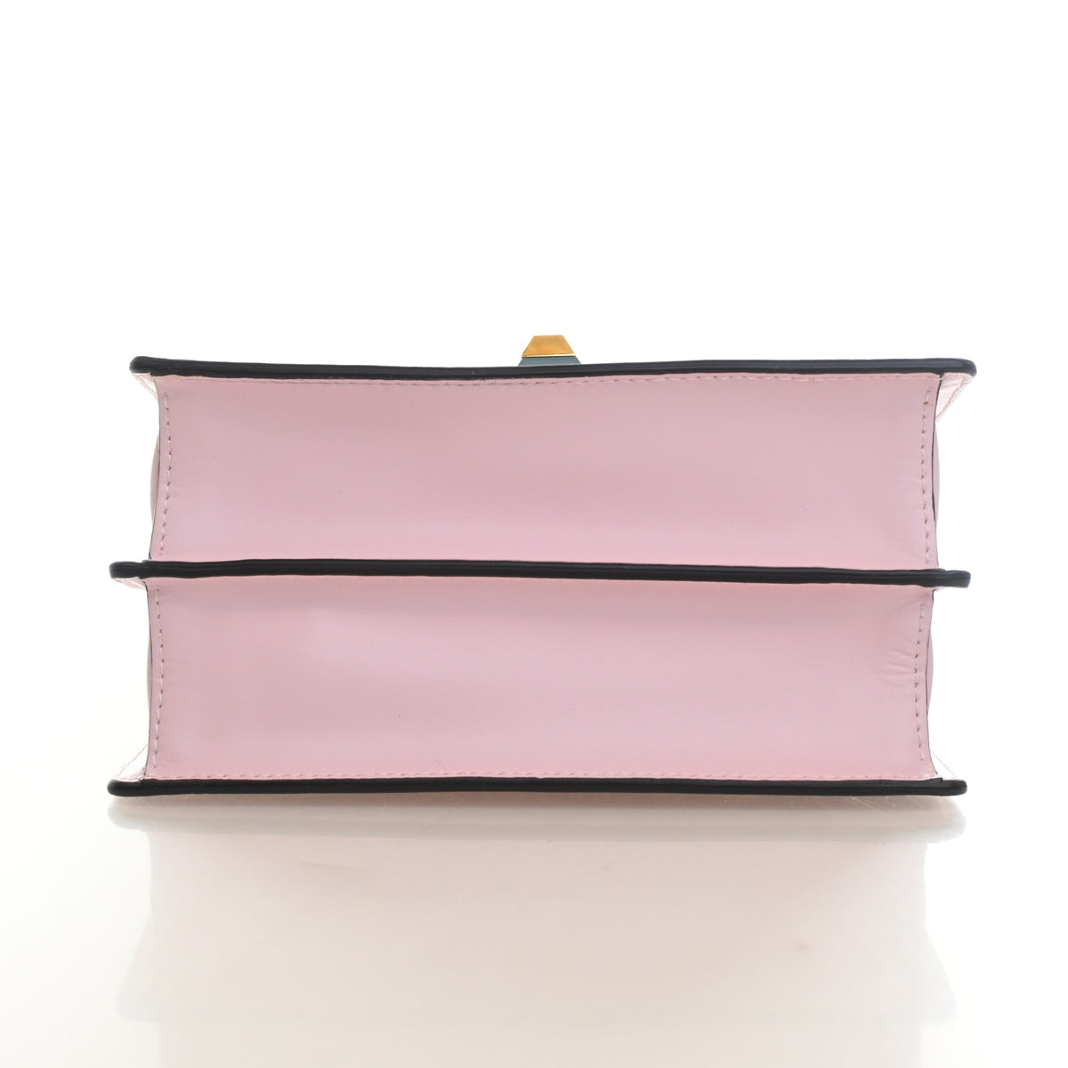 Pre-Owned Fendi Shoulder Bag Small Calfskin Kan I, base and feet view