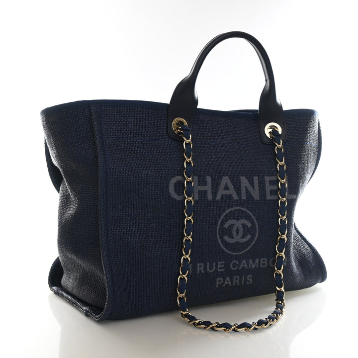 Chanel Medium Raffia Deauville Tote