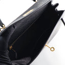 Hermes Noir Ostrich Sellier...