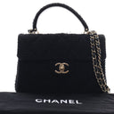 Chanel Tweed CC Top Handle Bag