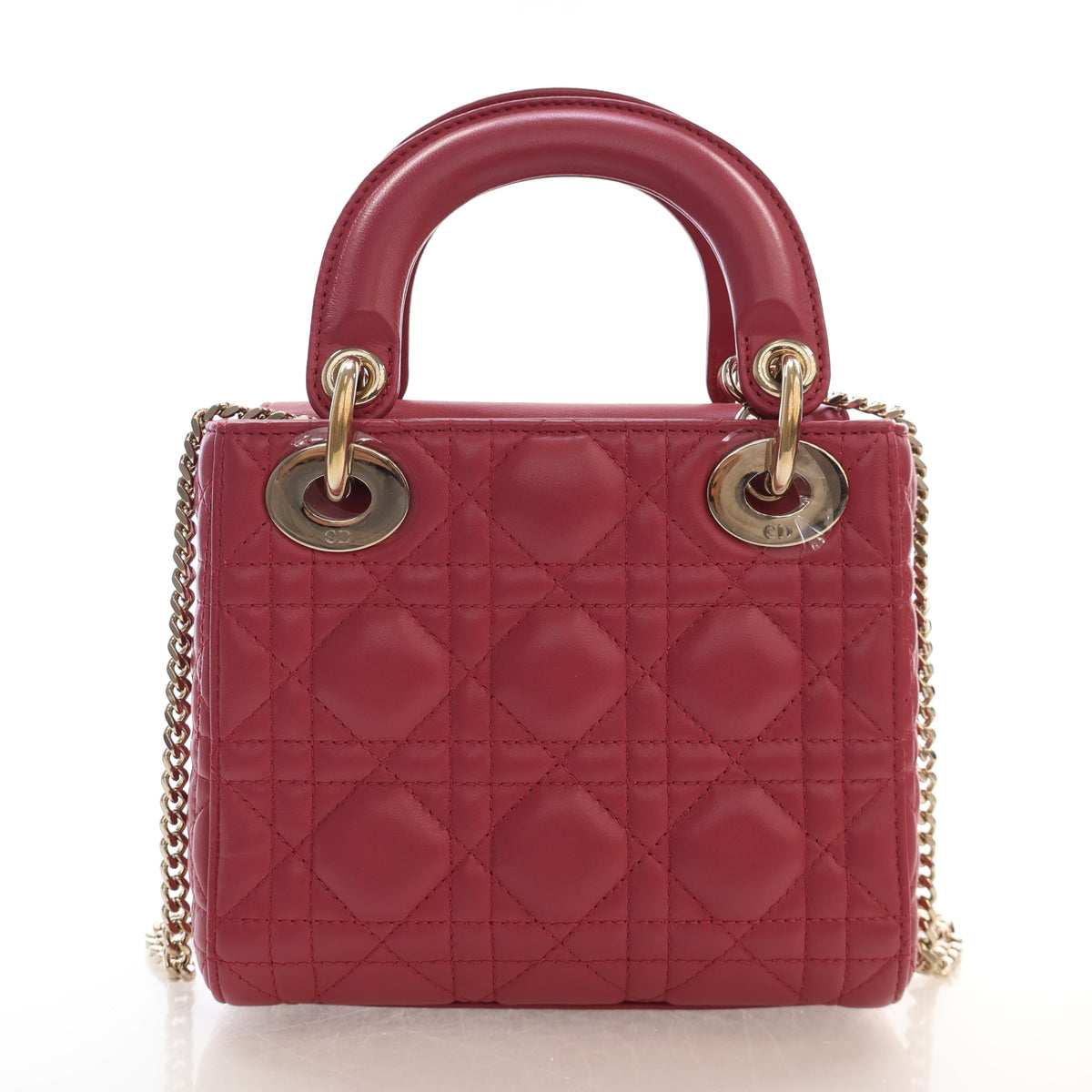 Pre-Owned Christian Dior Lady Dior Mini Lambskin, front view, photo 11 of 15