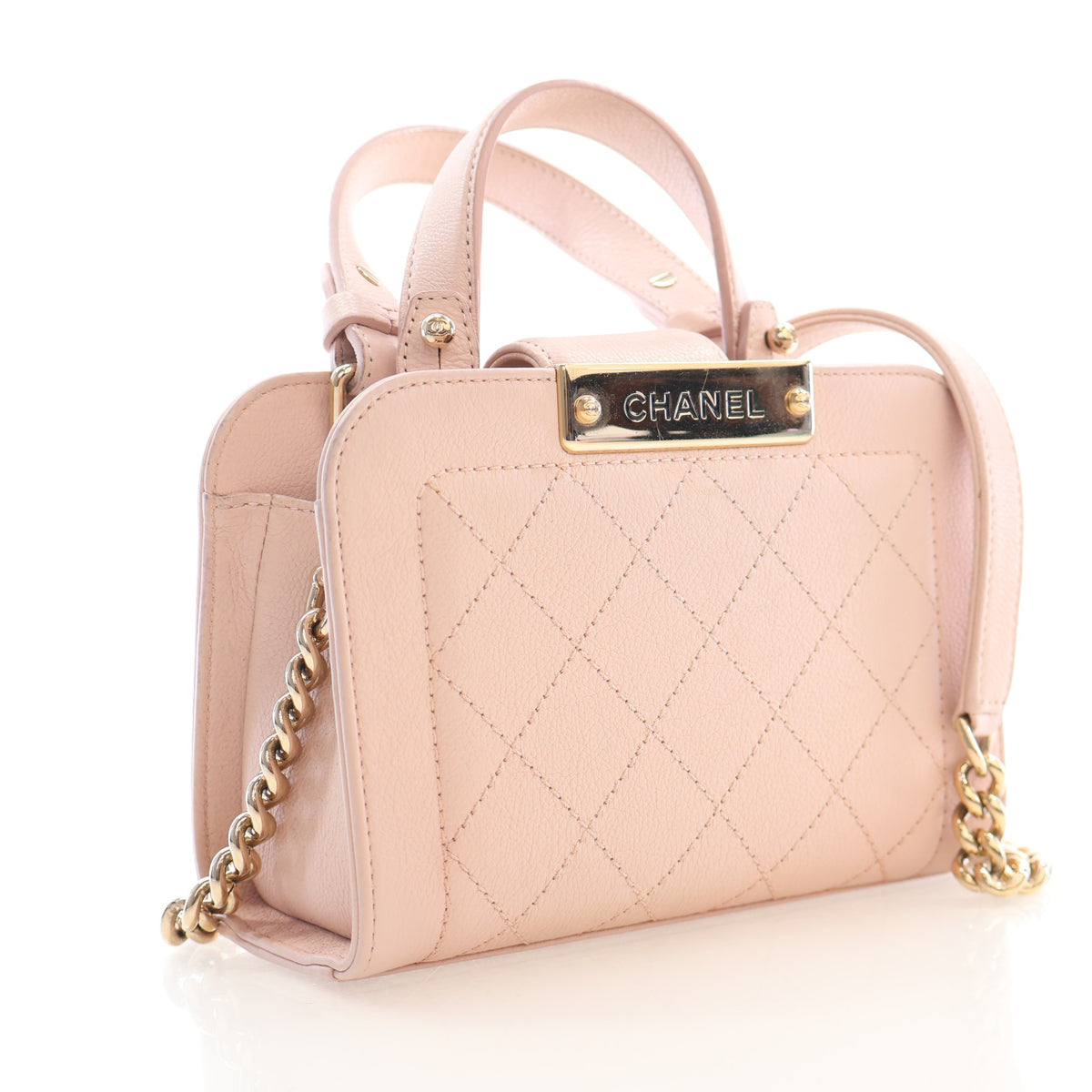 Chanel Mini Calfskin Label Click Shopper Tote, photo 2 of 20