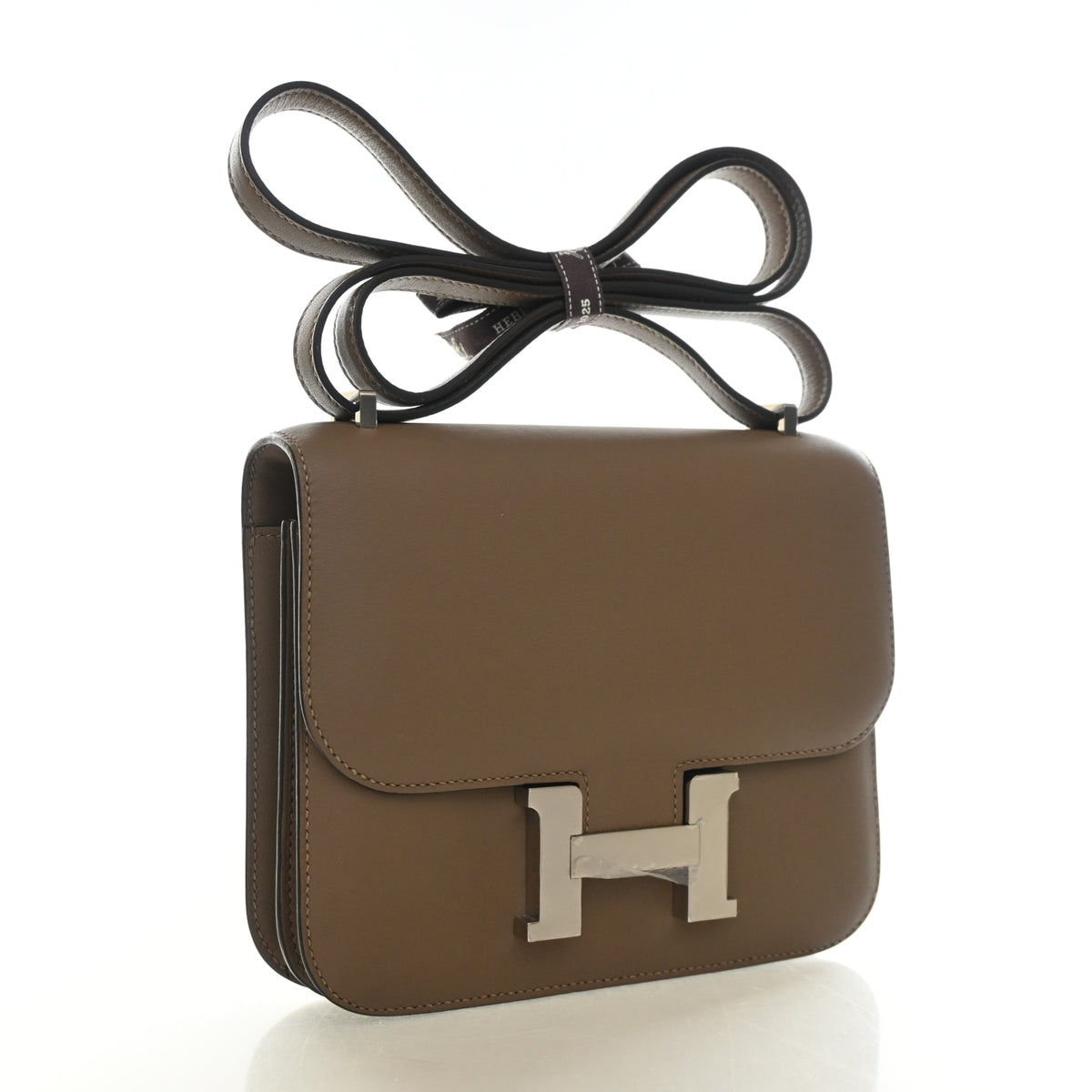Pre-Owned Hermès Constance 18 Beige De Weimer Evercolor Leather, front view