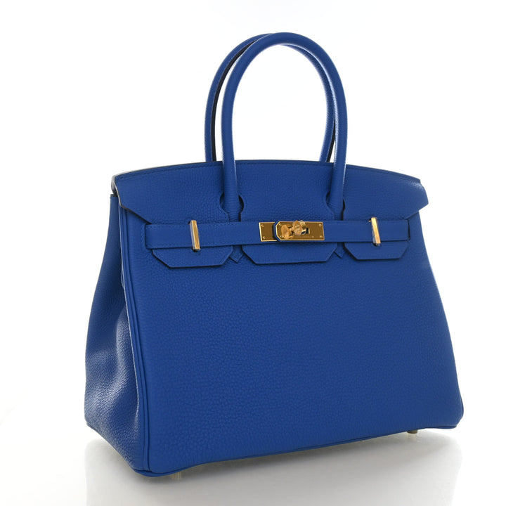 Hermes Bleu Zellige Togo Birkin 30