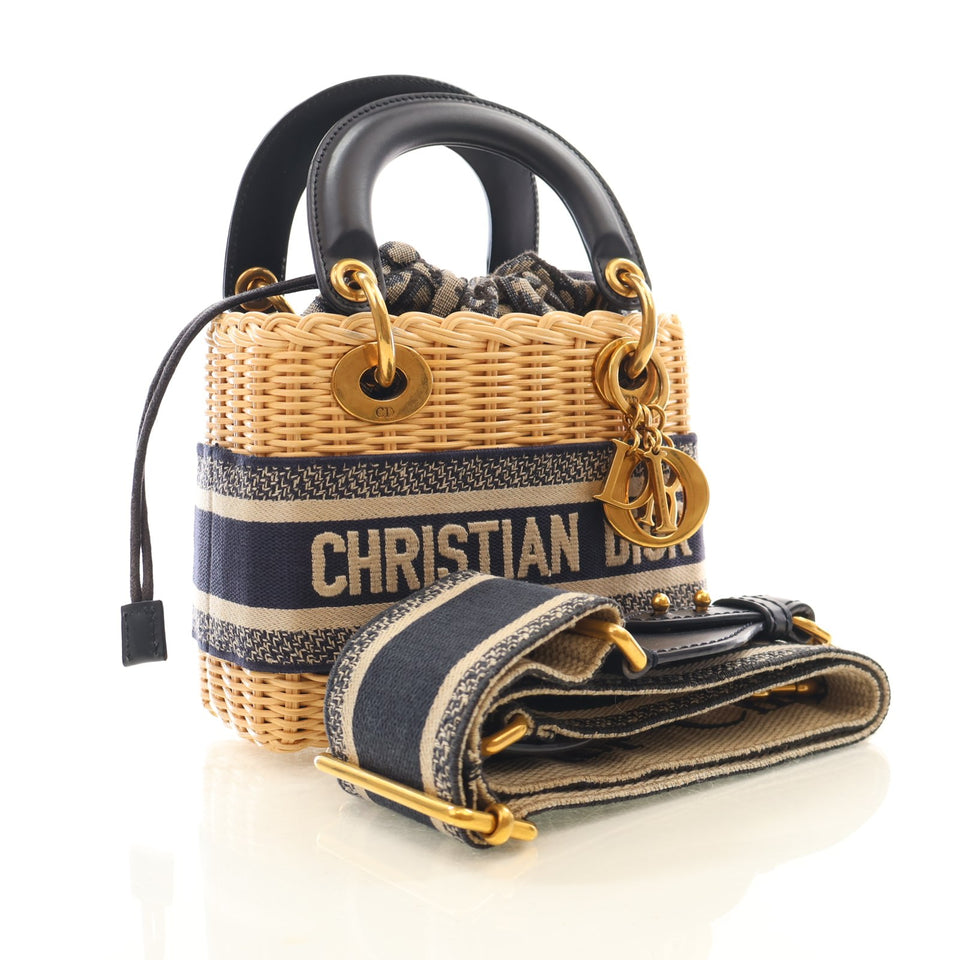 Christian Dior Mini Wicker Lady Dior