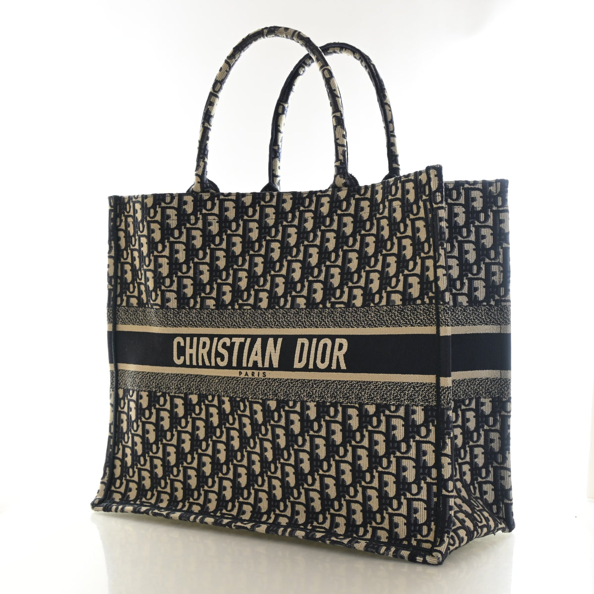 Pre-Owned Christian Dior Book Tote Large Oblique, three-quarter view, photo 3 of 15