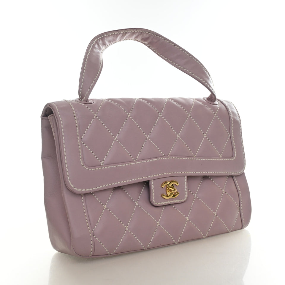 Chanel Vintage Medium Calfskin Wild Stitch Flap Bag