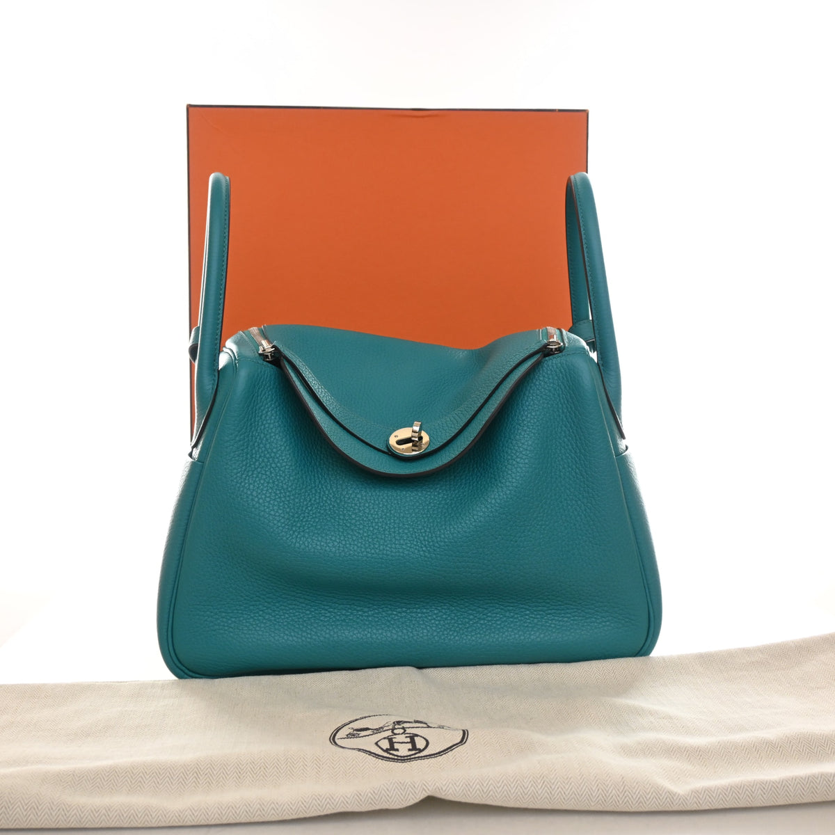 Hermes Bleu Paon Clemence Lindy 30, photo 19 of 19
