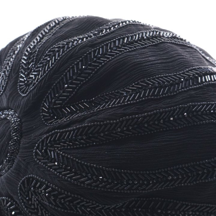 Pre-Owned Saint Laurent Chiffon Supple Pochon Bag, silver hardware close-up