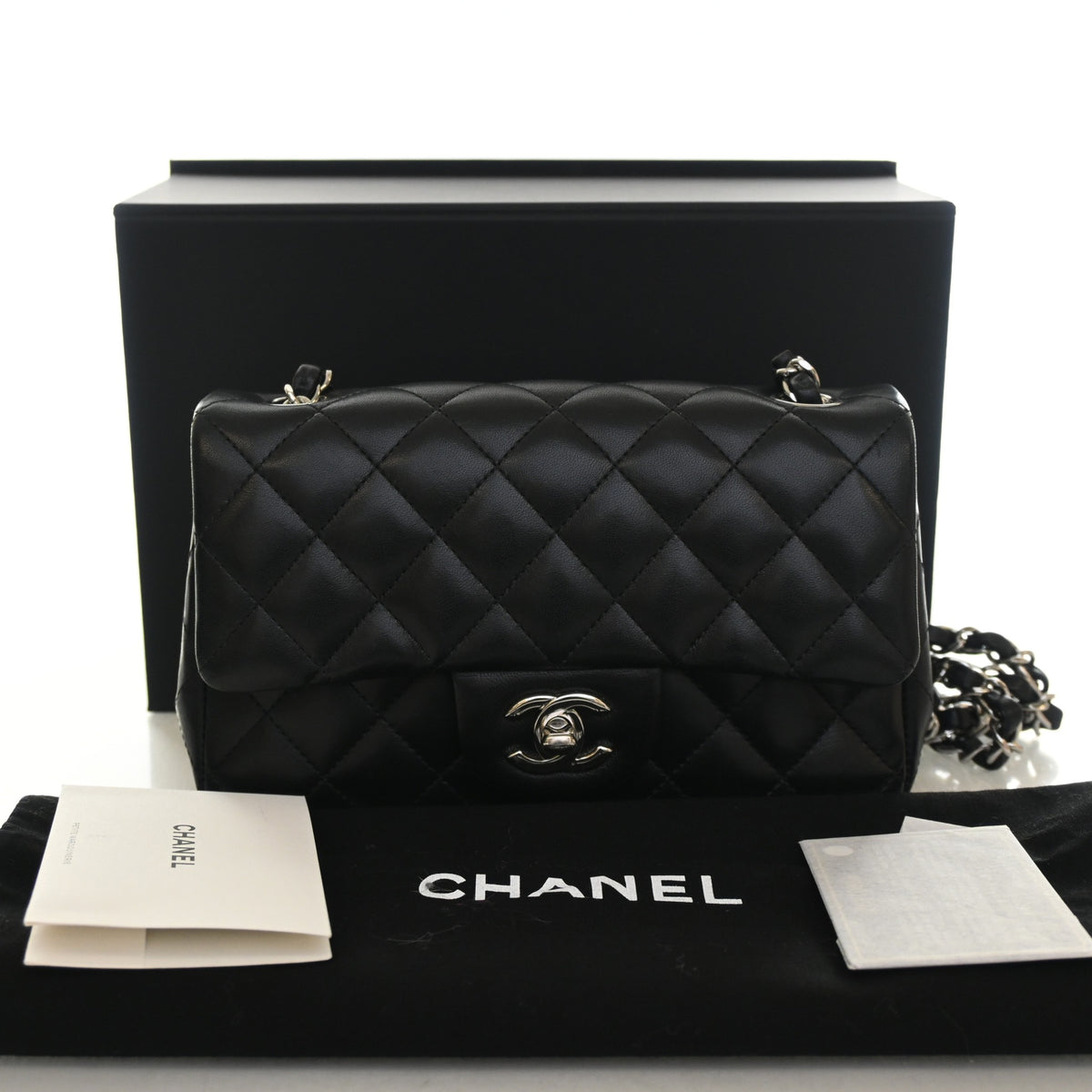 Chanel Mini Lambskin Rectangular Classic Flap Bag, photo 16 of 16