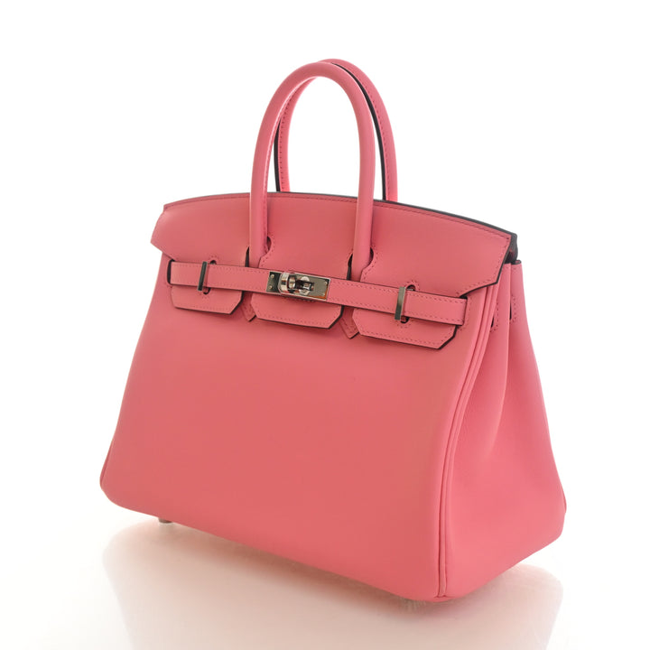 Hermes Rose Ete Swift Birkin 25
