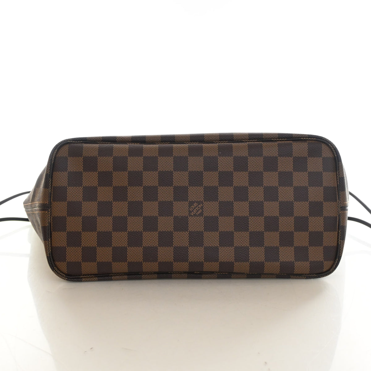 Pre-Owned Louis Vuitton Neverfull MM Damier Ebene Braided, base and feet view, photo 8 of 13