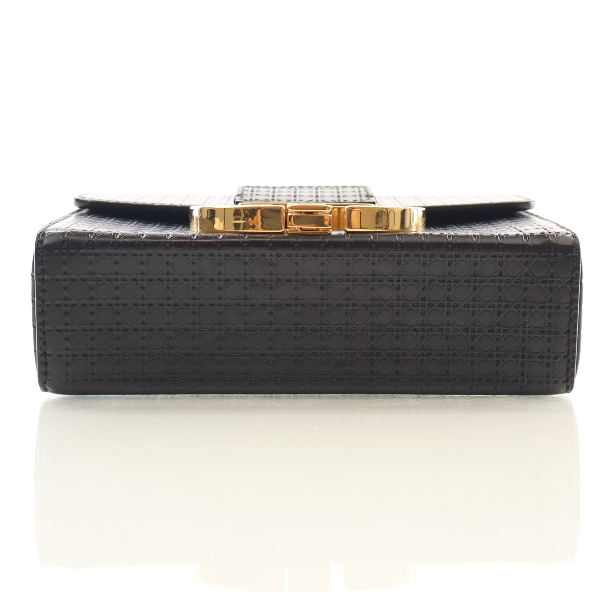 Pre-Owned Christian Dior 30 Calfskin Montaigne Box Bag, base and feet view, photo 9 of 14