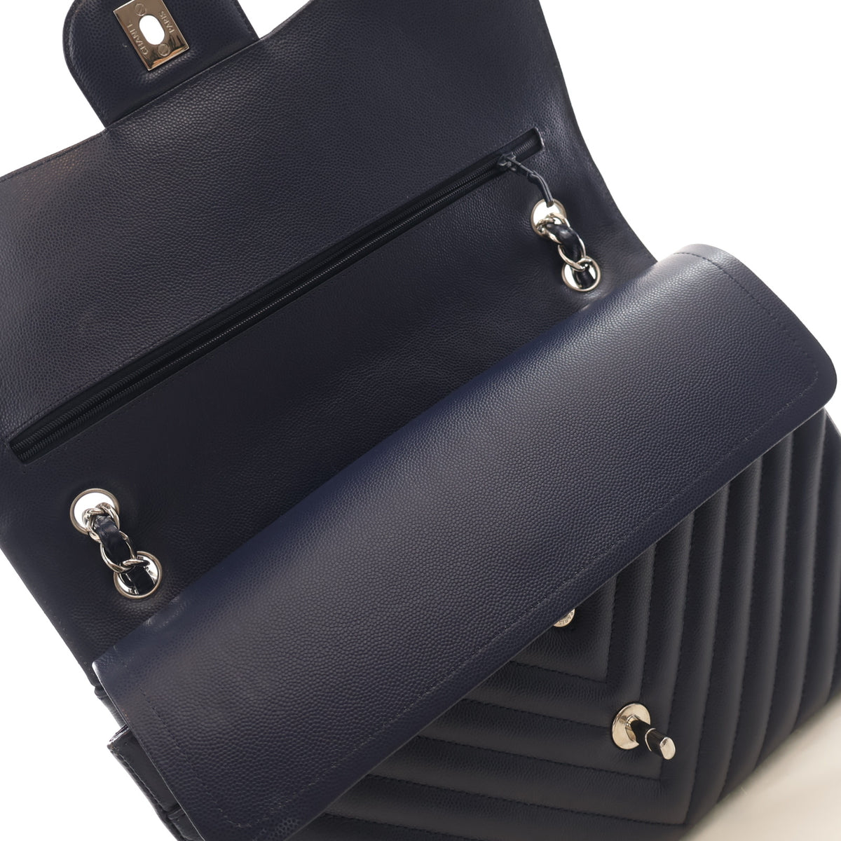 Chanel Jumbo Caviar Double Flap Bag, photo 12 of 20