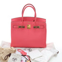 Hermes Rose Lipstick Togo B...