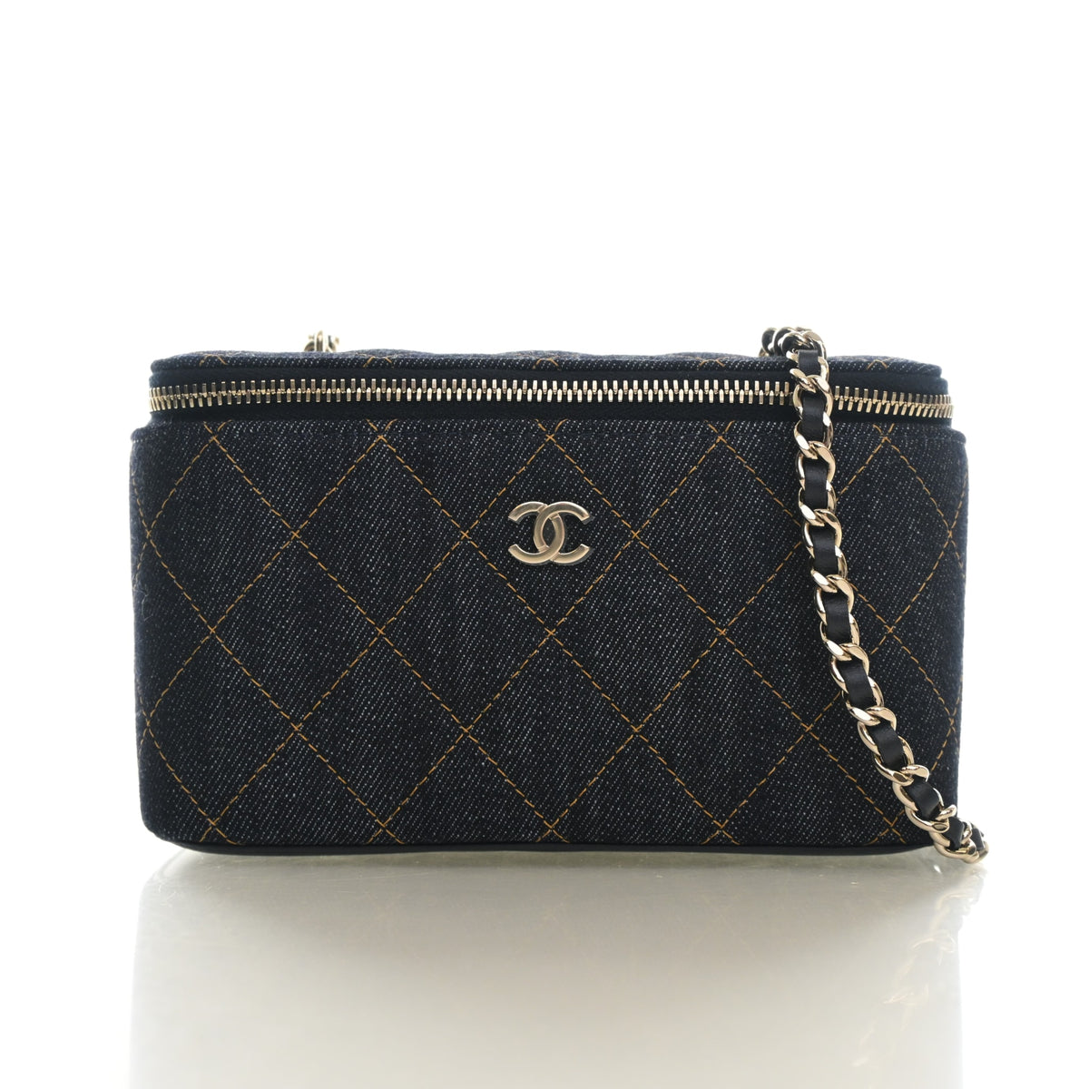 Chanel Small Denim Classic Vanity Case, photo 1 of 15