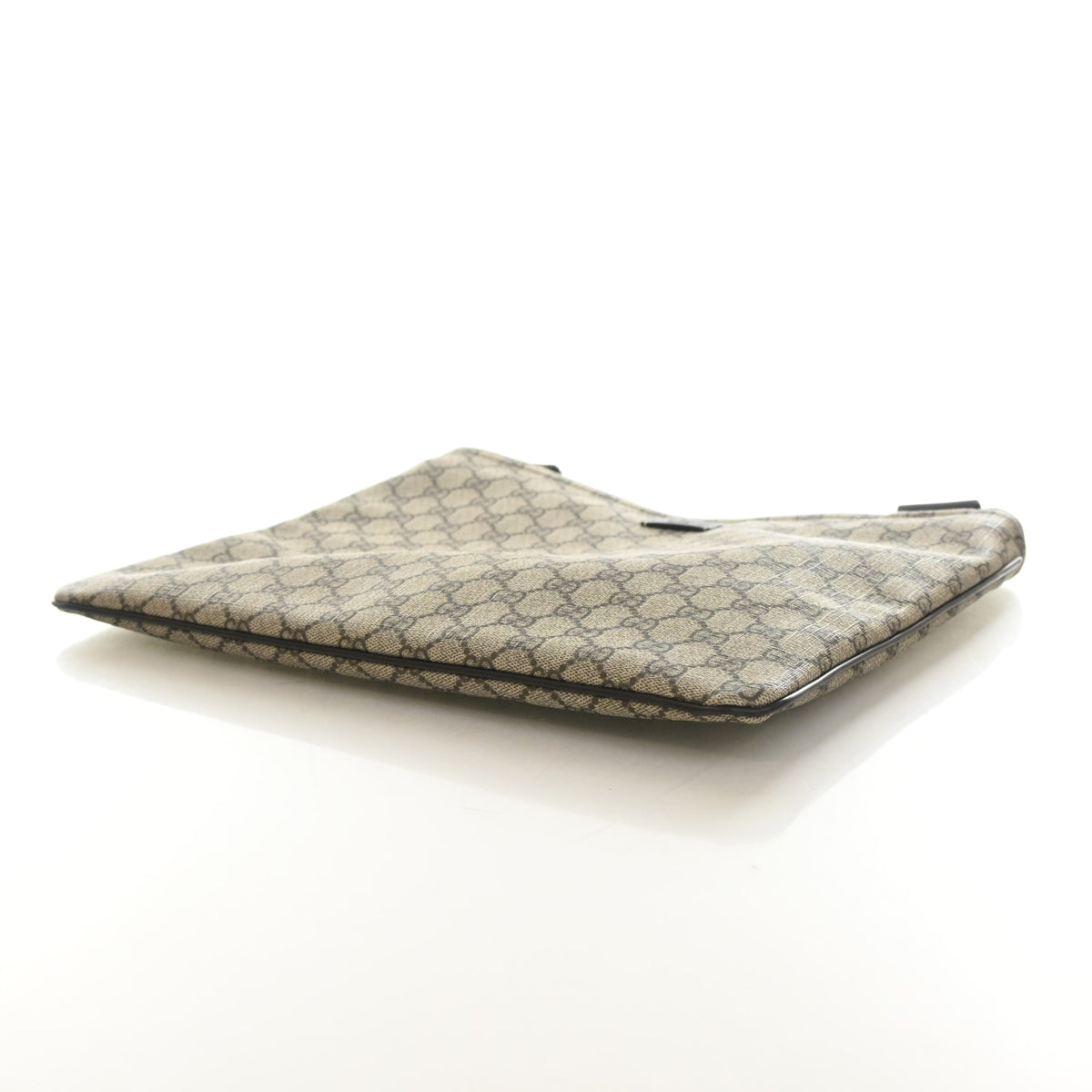 Pre-Owned Gucci Medium GG Supreme Flat Messenger Bag, side view