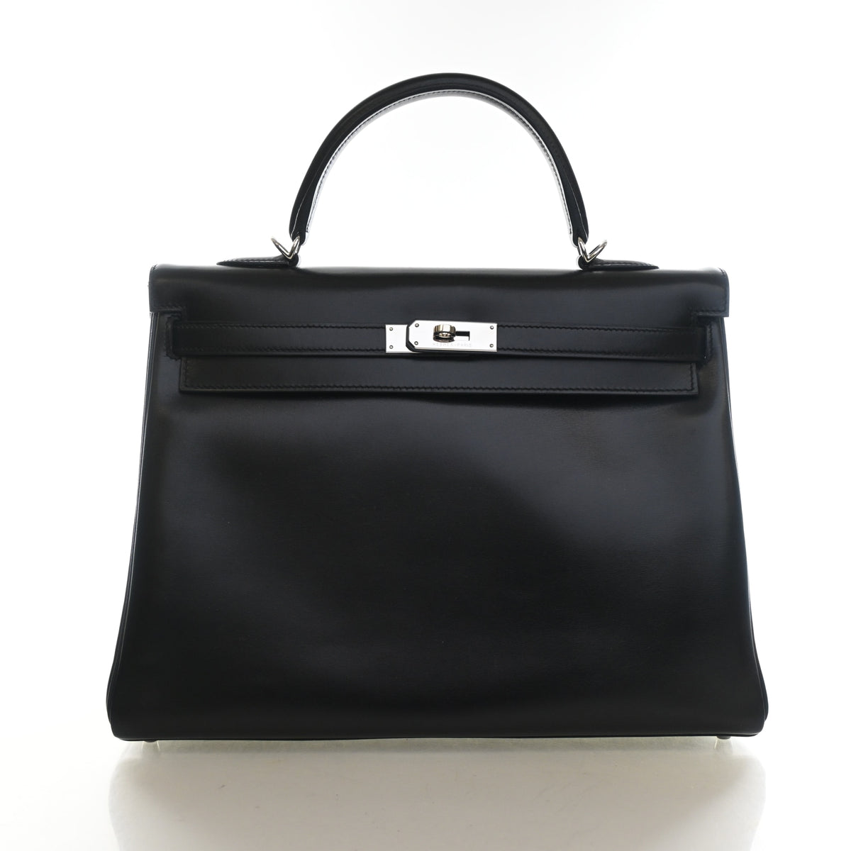 Hermes Noir Box Calf Kelly 35, photo 1 of 18