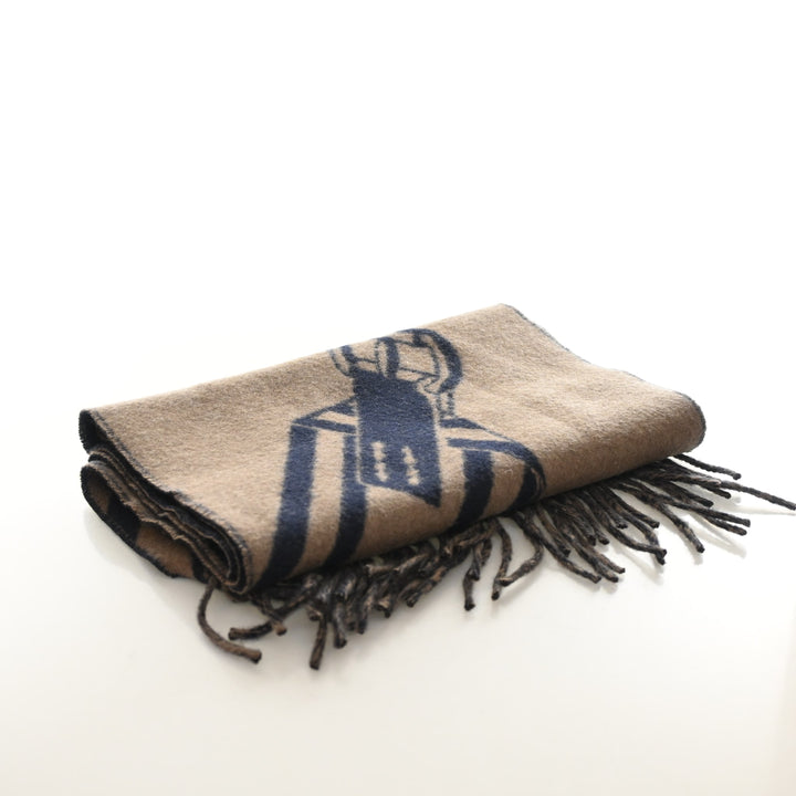 Hermes Cashmere Sangles Zig Zag Scarf