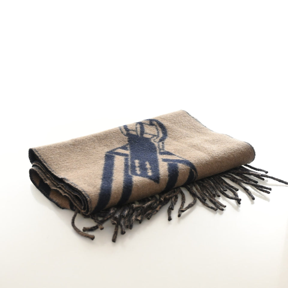 Hermes Cashmere Sangles Zig Zag Scarf