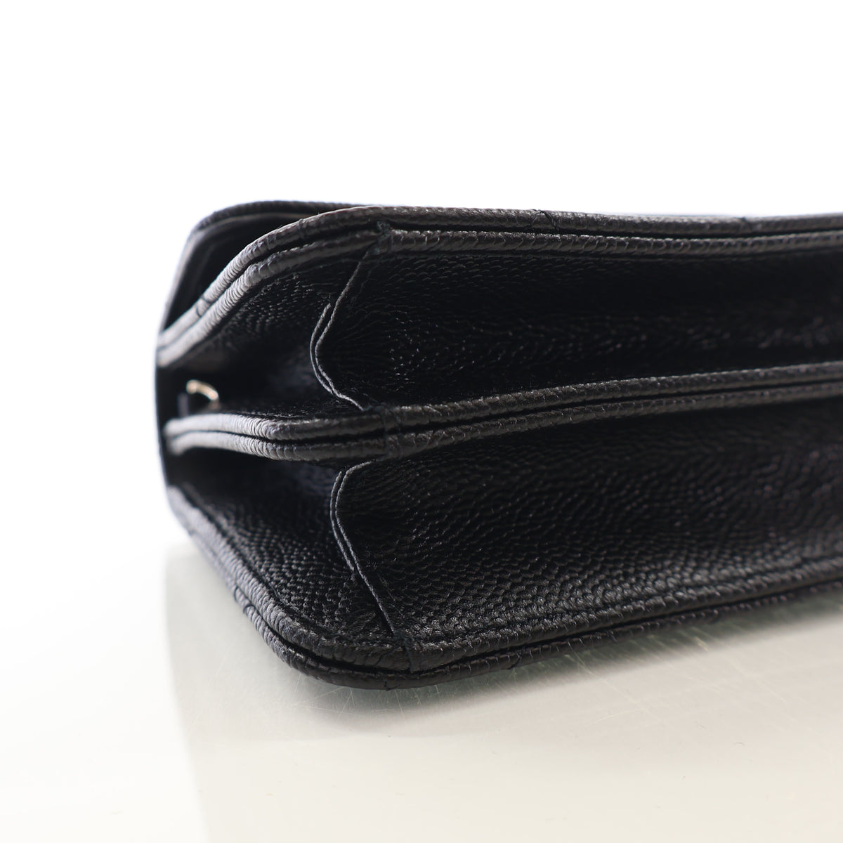 Chanel Mini Caviar Ribbon Chain Cardholder Crossbody, photo 6 of 16