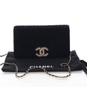 Chanel Velvet Quilted CC Cl...