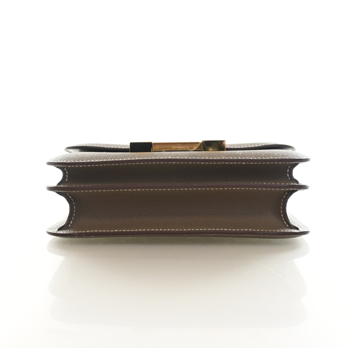 Pre-Owned Hermès Constance 18 Etoupe Epsom Leather, side profile, photo 9 of 13