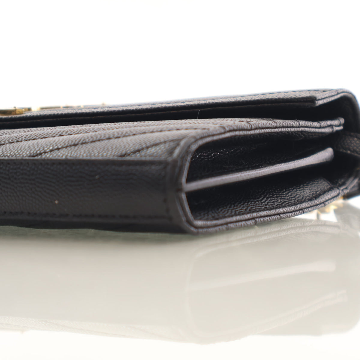 Saint Laurent Calfskin Cassandre Envelope Chain Wallet, photo 8 of 20