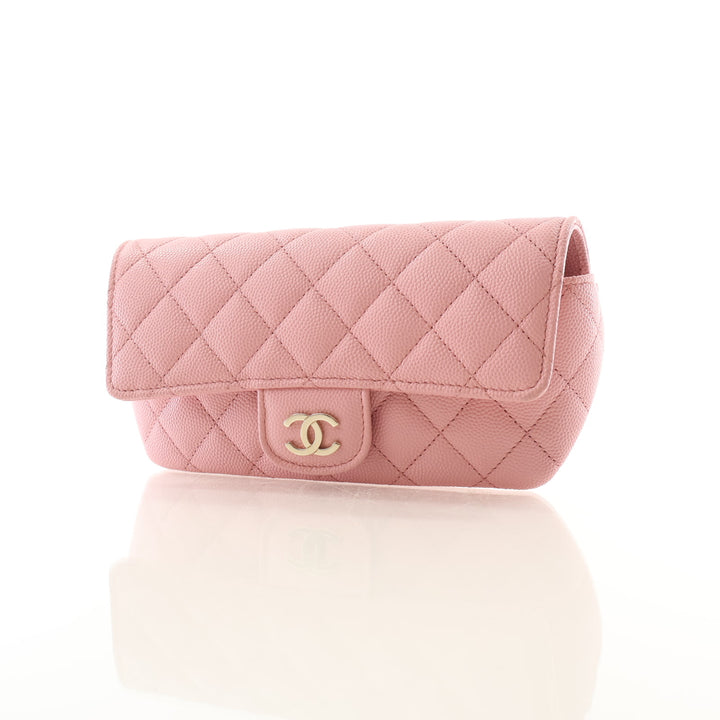 Chanel Caviar Sunglasses Case On Chain