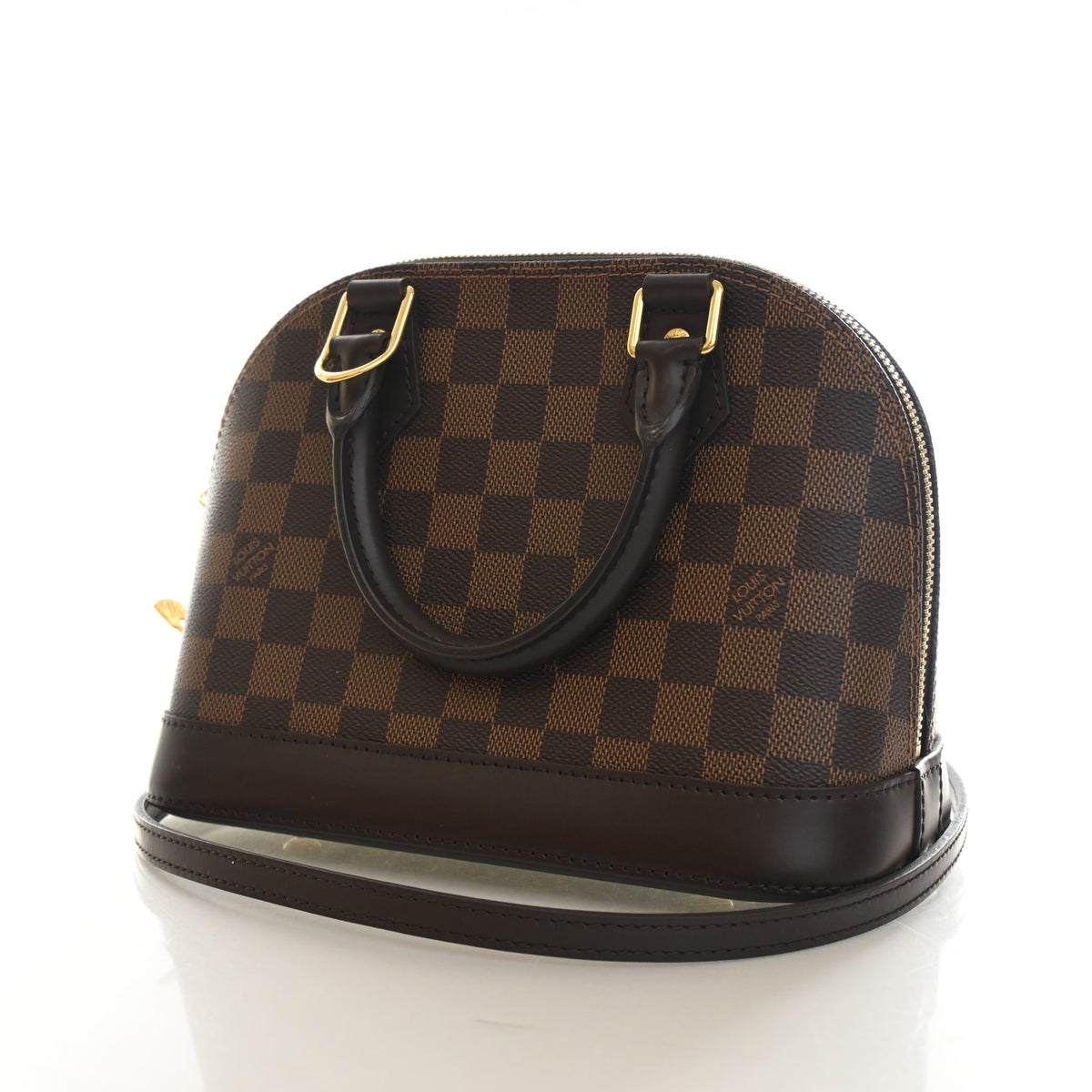 Pre-Owned Louis Vuitton Alma Damier Ebene BB, front view, photo 3 of 14