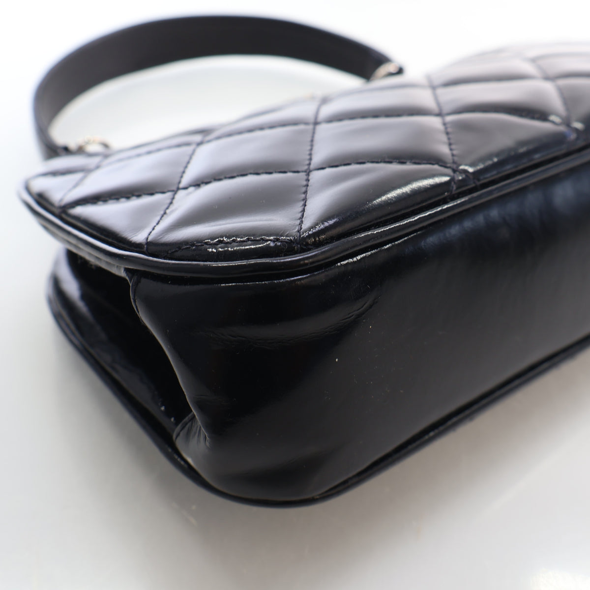 Chanel Vintage Patent Top Handle Kisslock Frame Bag, photo 7 of 19
