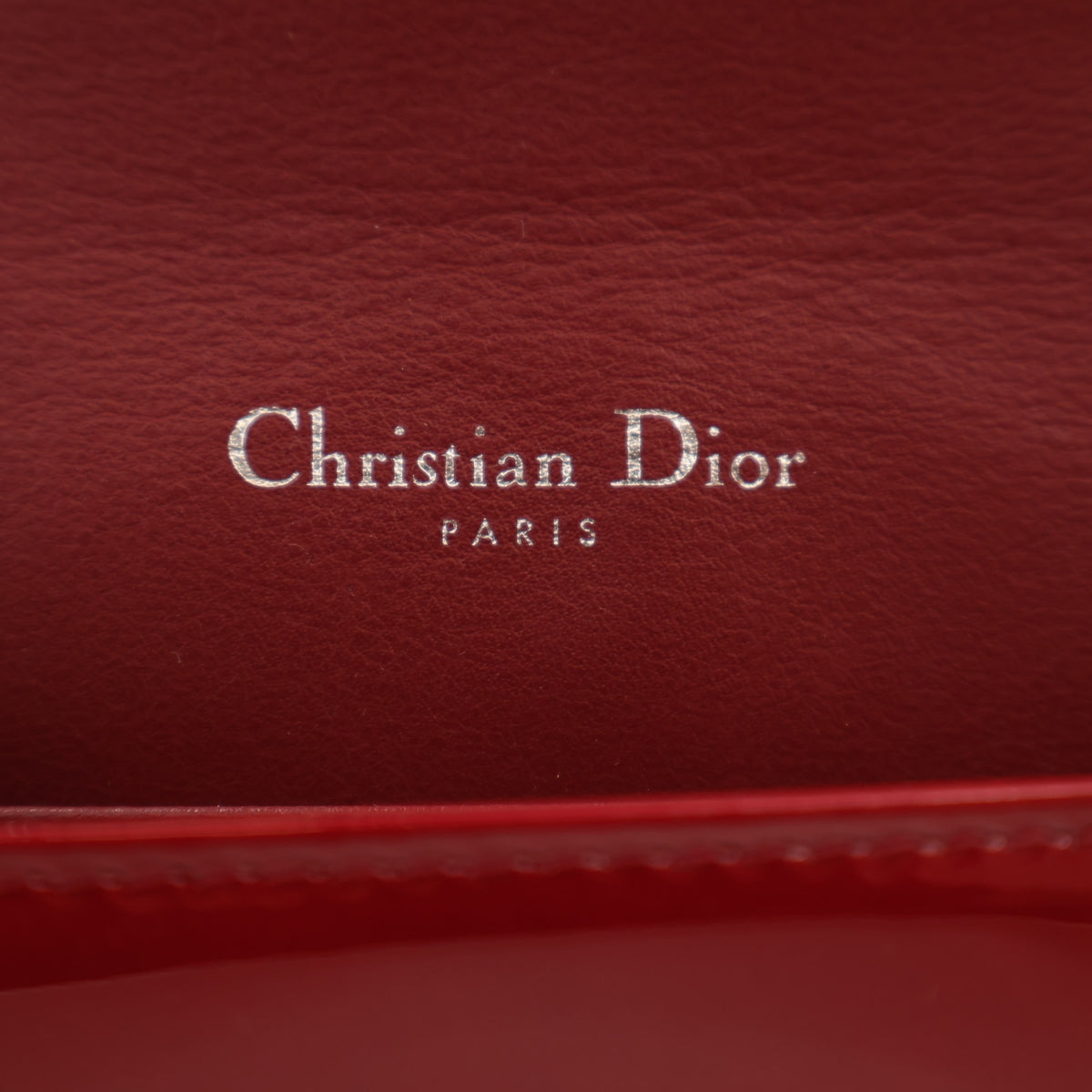 Christian Dior Patent Lady Dior Pouch with Chain, photo 12 of 16