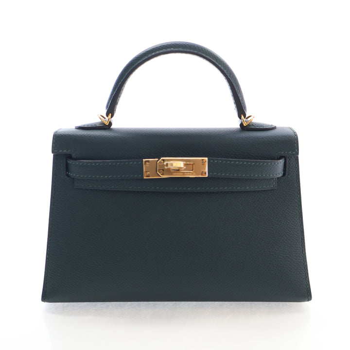 Hermes Vert Cyprès Epsom Mini Kelly 20
