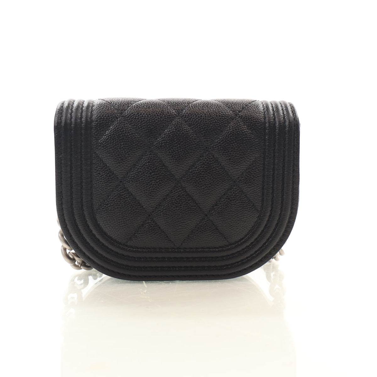 Pre-Owned Chanel Mini Calfskin Boy Messenger, front view, photo 11 of 14
