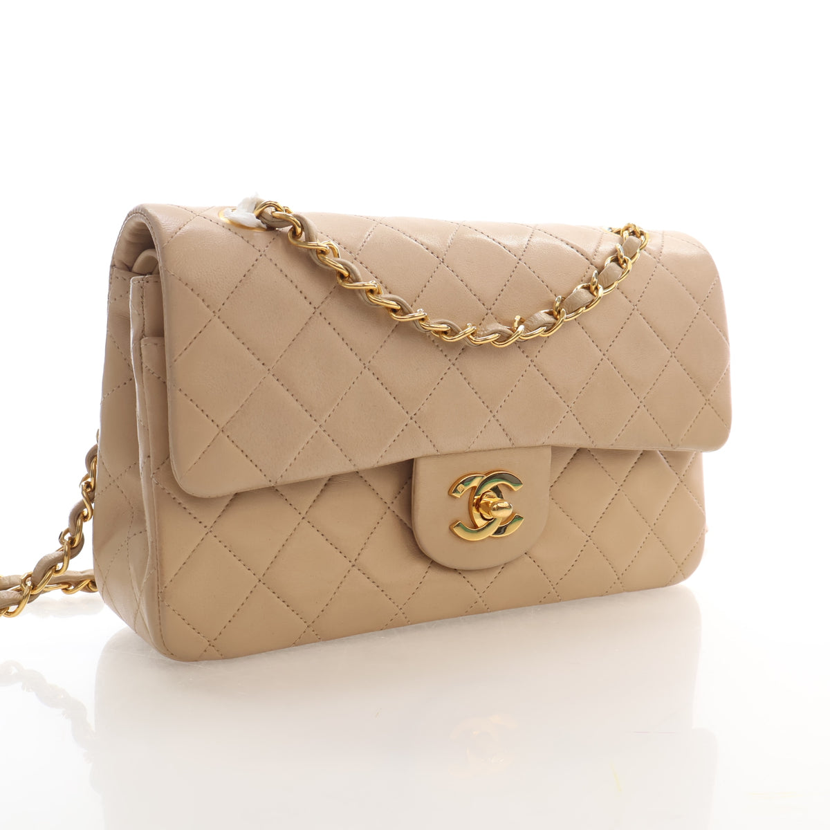 Chanel Vintage Small Lambskin Classic Double Flap Bag, photo 2 of 19