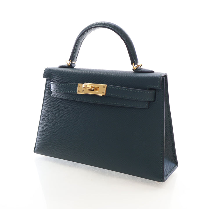 Hermes Vert Cyprès Epsom Mini Kelly 20