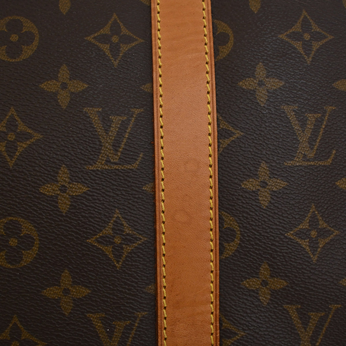Pre-Owned Louis Vuitton 50 Monogram Keepall, overhead view