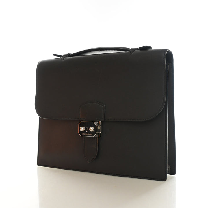 Hermes Noir Swift Sac a Depeches 27
