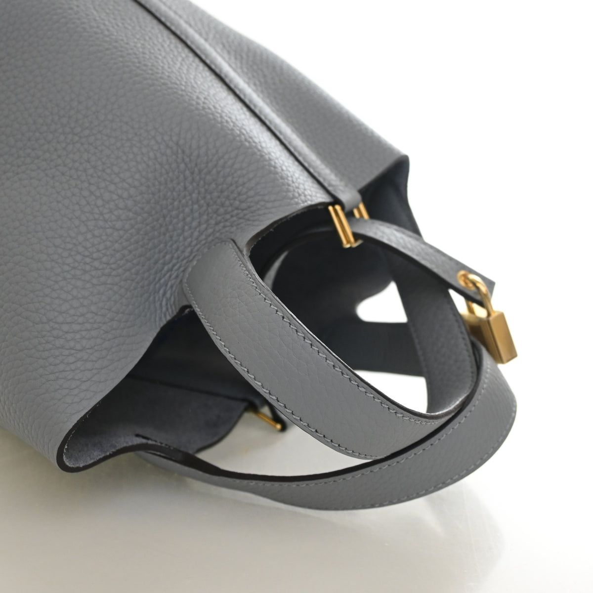 Hermès Gris Pantin Clemence Picotin Lock 18, photo 10 of 14