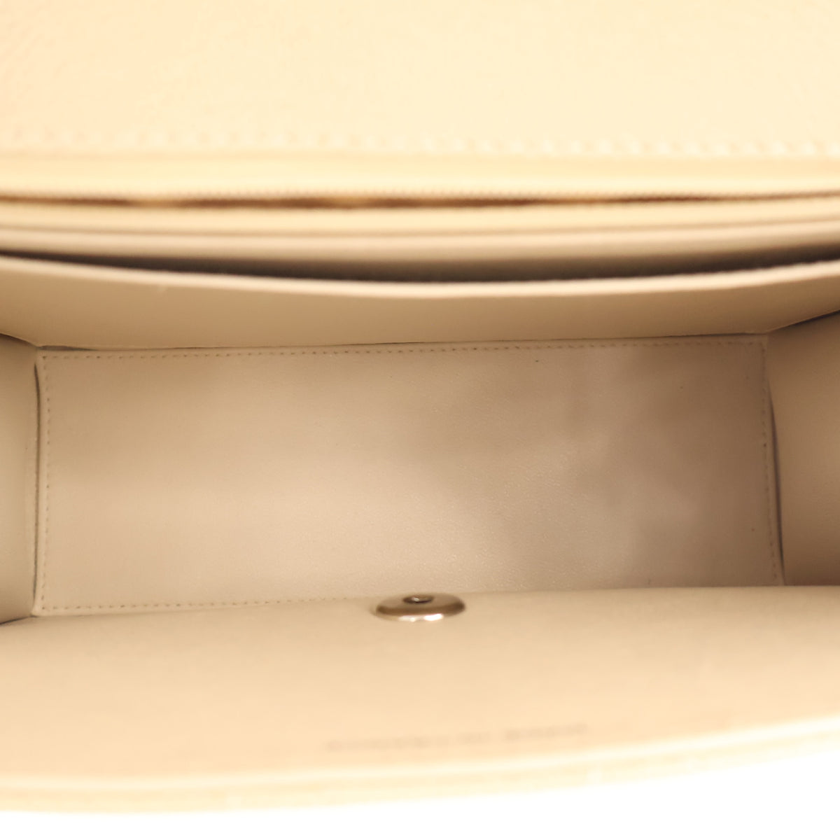 Vintage Chanel Top Handle Caviar Leather Kelly, open interior