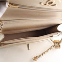 Chanel Calfskin Metallic CC...