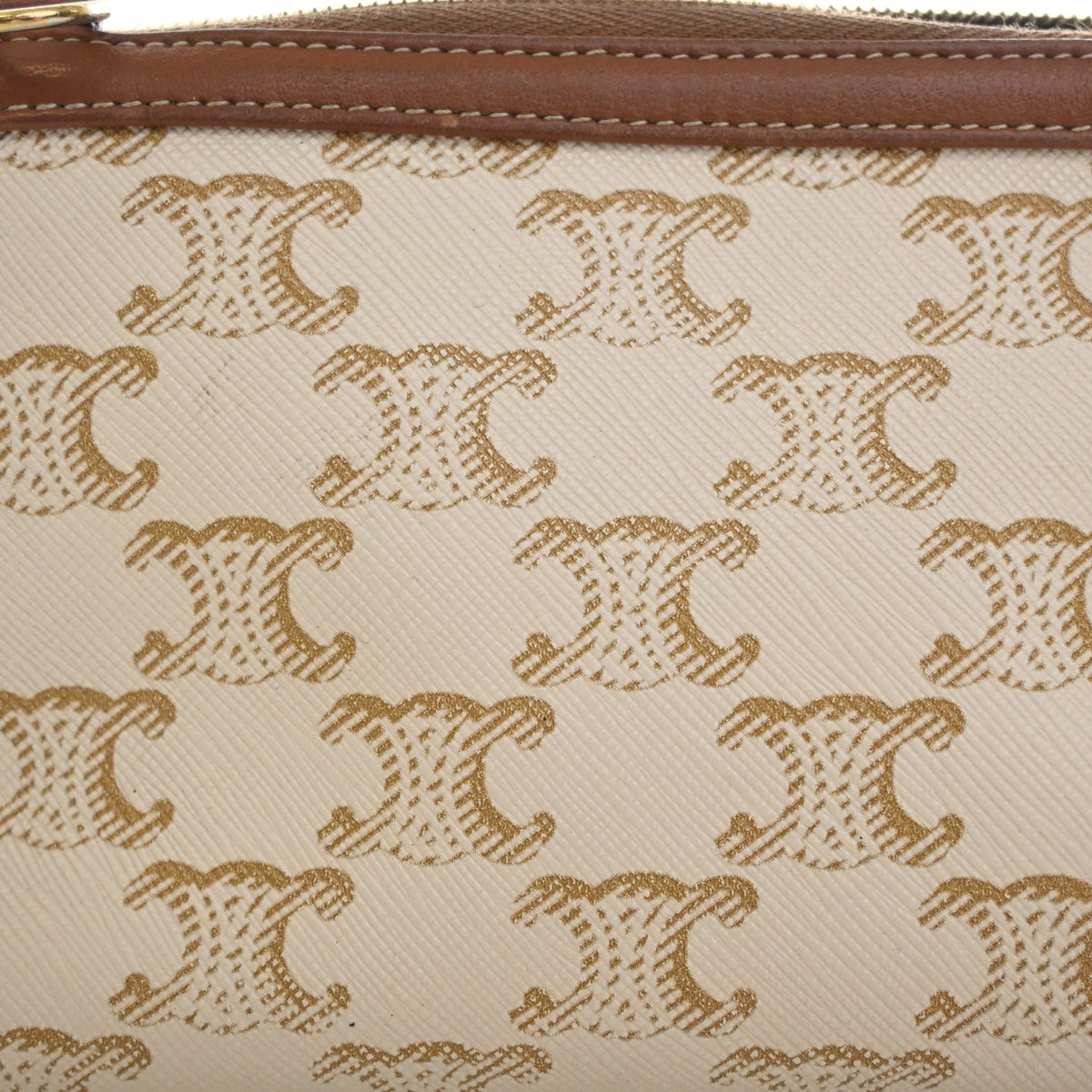 Celine Mini Triomphe Canvas Clutch On Chain, photo 12 of 19