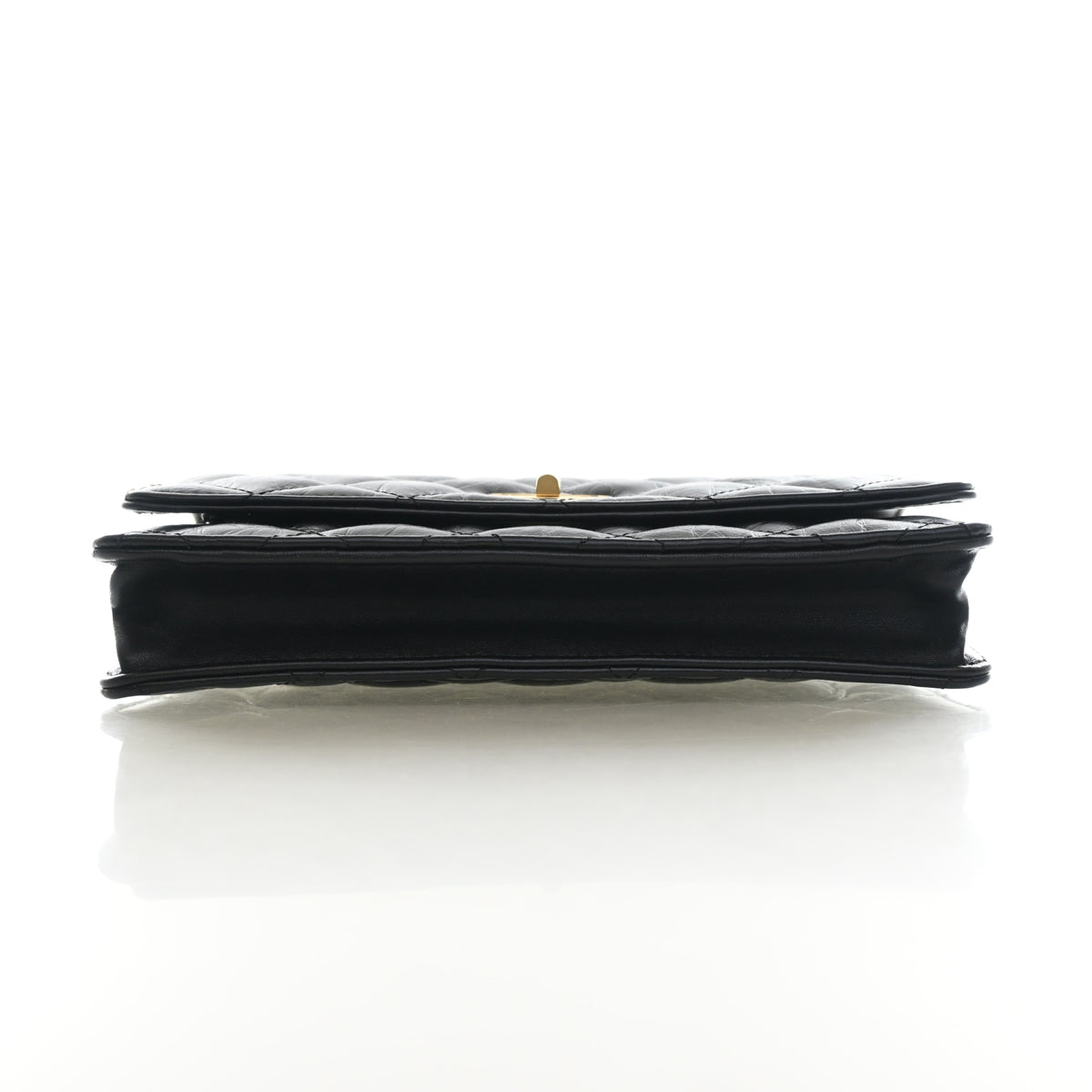 Pre-Owned Chanel Wallet On Chain Aged Calfskin Reissue 2.55 WOC, side profile, photo 9 of 14
