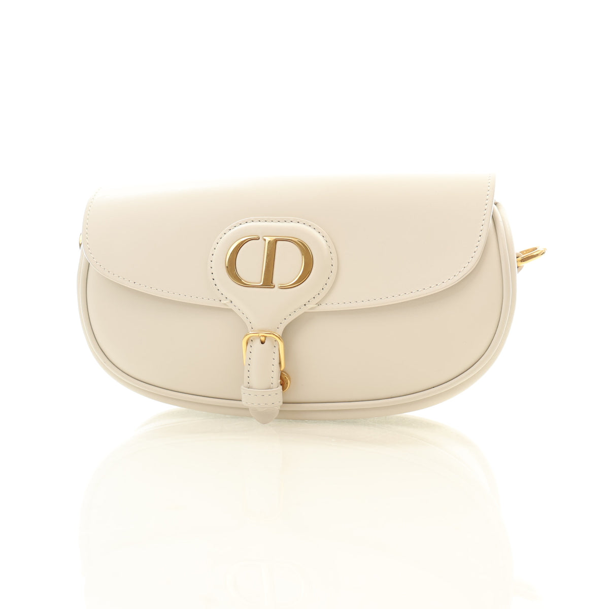 Pre-Owned Christian Dior Flap Bag Calfskin Bobby East West, front view, photo 3 of 14