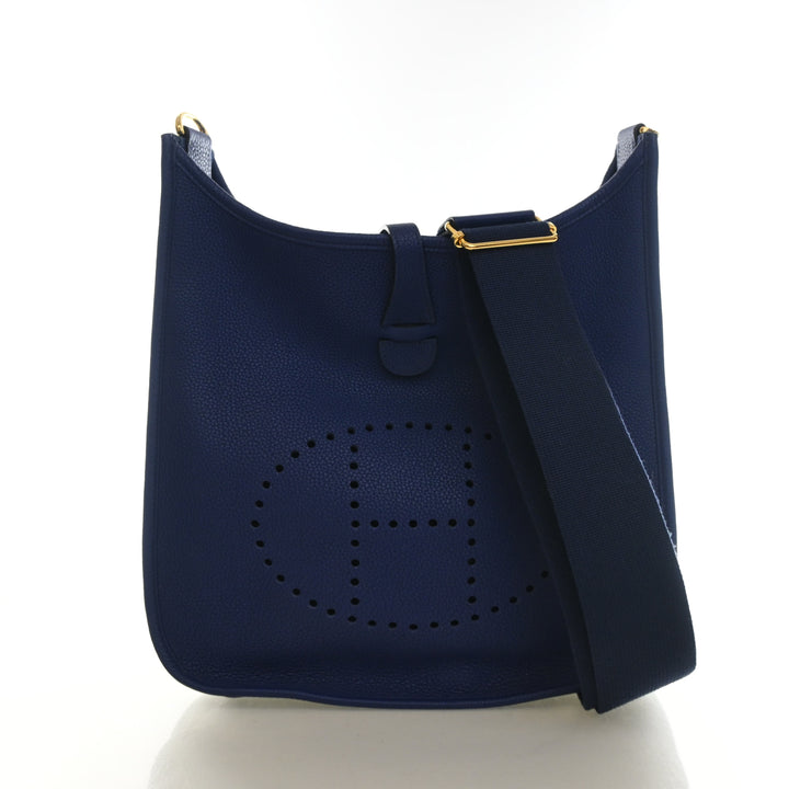 Hermes Bleu Saphir Clemence Evelyne III 29