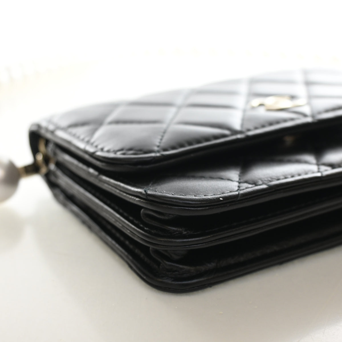 Chanel Lambskin Maxi Pearl Wallet On Chain, photo 6 of 14