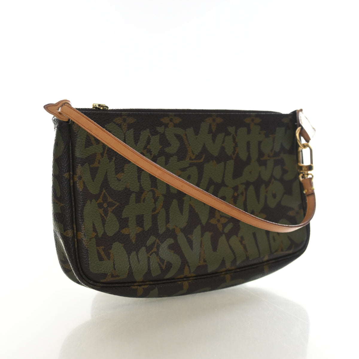 Vintage Louis Vuitton Pochette X Stephen Sprouse Monogram Graffiti Accessoires, three-quarter view
