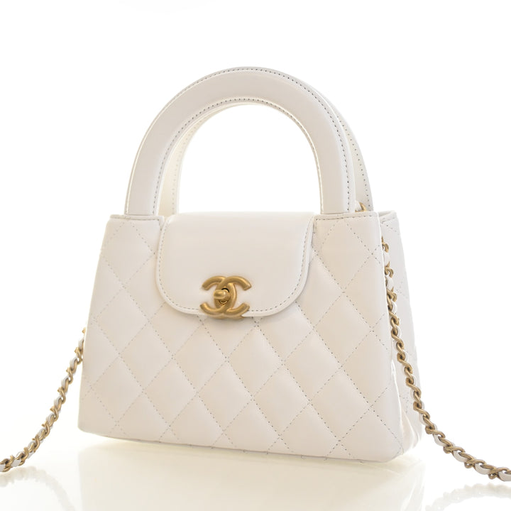 Chanel Nano Lambskin Kelly Shopper