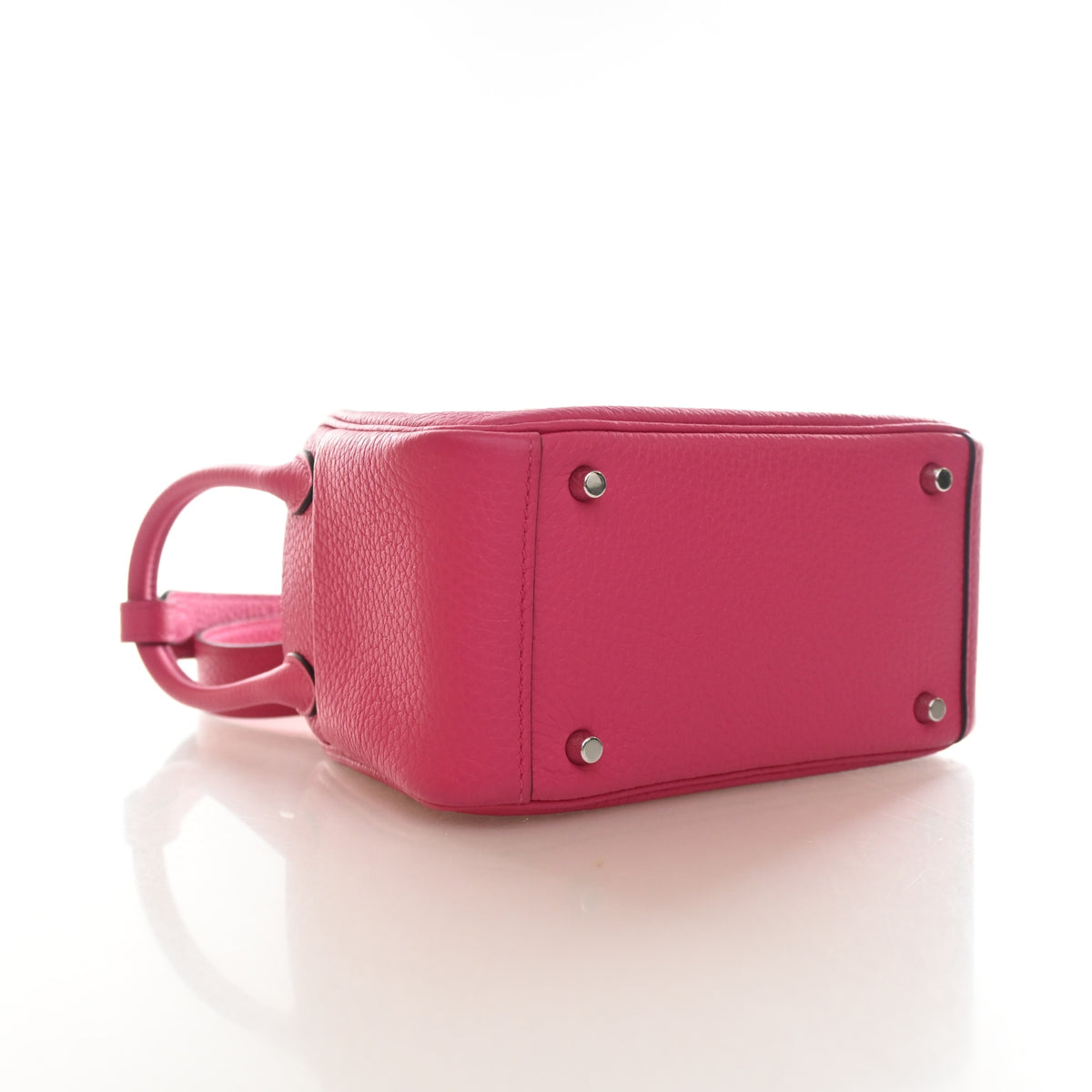Hermès Rose Shocking Clemence Mini Lindy 20, photo 5 of 15